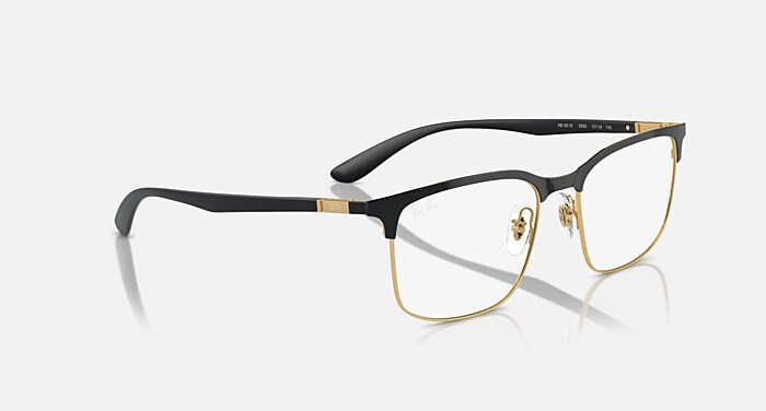 RB6518 OPTICS Eyeglasses with Black On Gold Frame - RB6518 | Ray