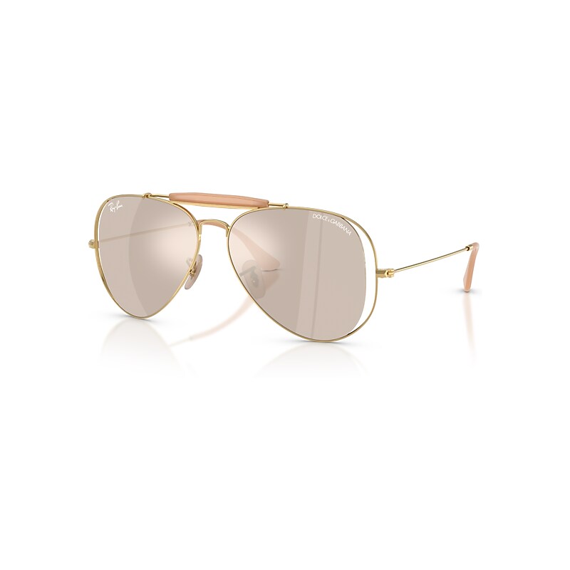 Ray-Ban Sunglasses  The Outdoorsman By Dolce&Gabbana - Arista Gold Frame Gold Lenses 53-14, RB3029M