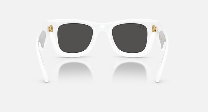 White ray ban rounded wayfarer exquisite conditions Ray-Ban Unisex Puffer RB4940 50mm Wayfarer Sunglasses  main image 4