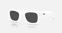 Ray-Ban Sunglasses Unisex Wayfarer Puffer - Blue Frame Black Lenses 47-23