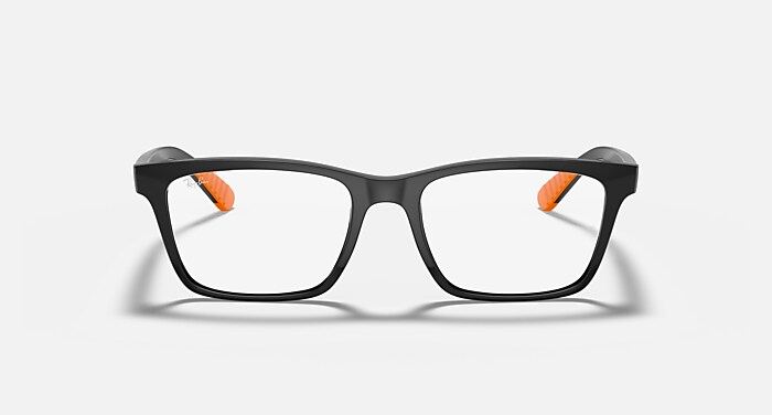 Ray-Ban Eyeglasses Unisex Rb7025 Optics Prescription - Black Frame Clear Lenses 53-17 Polarized