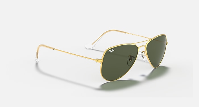 Gafas de Sol AVIATOR EXTRA SMALL en Oro Arista y G-15 verde