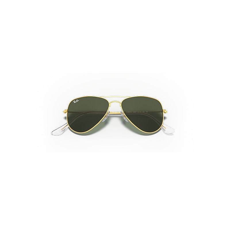 AVIATOR EXTRA SMALL Sunglasses in Arista Gold and G-15 Green (52