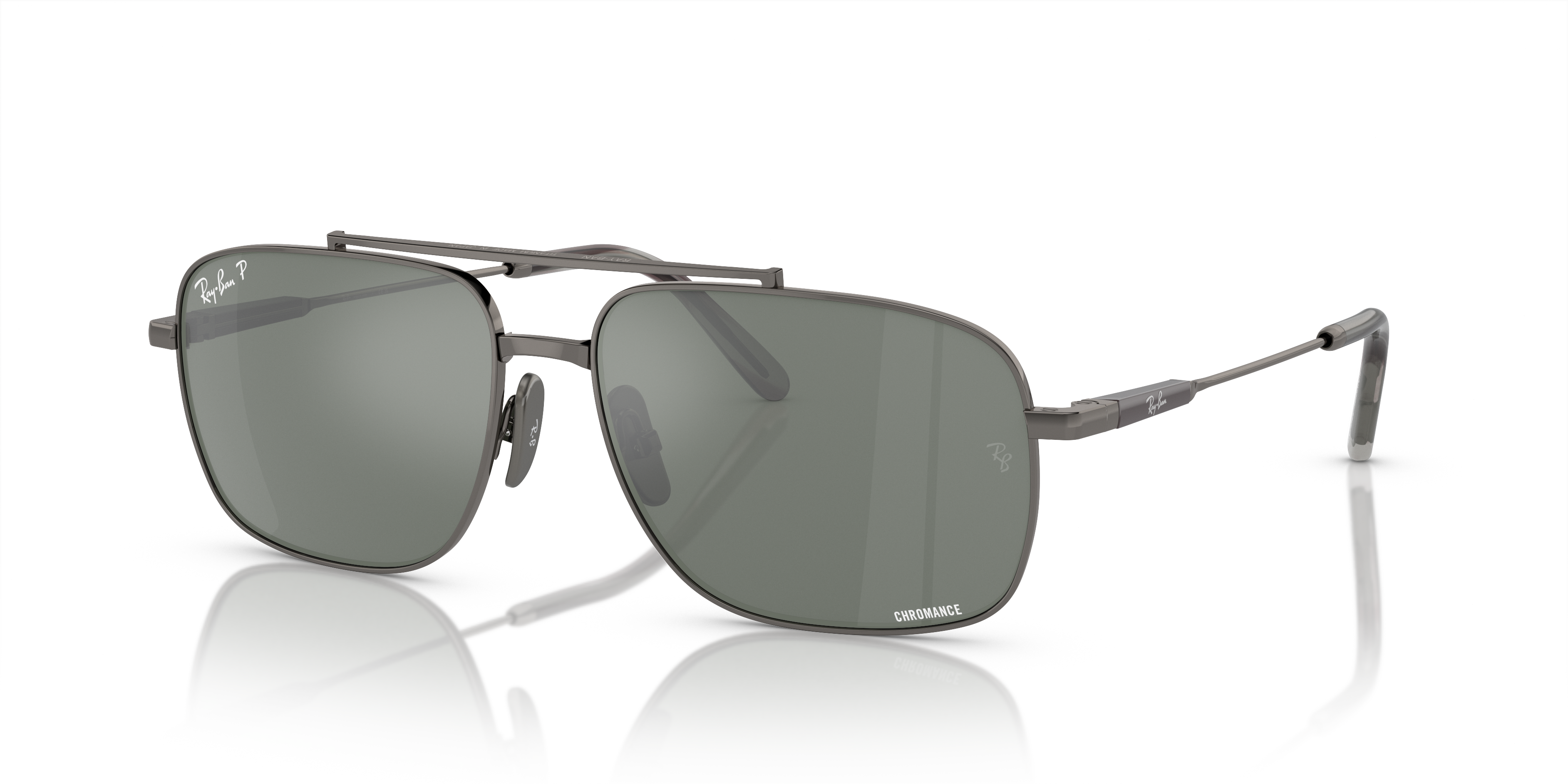 MRY Occhiali Da Sole Uomo Multicolore: Montatura Silver E Titanio