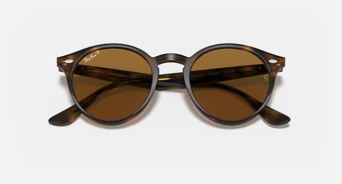 RB2180 Sunglasses in Light Havana and Brown Polarized - RB2180F