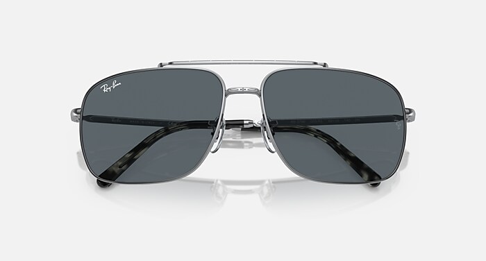 Ray-Ban Sunglasses Rb3796 Silver Frame Blue Lenses