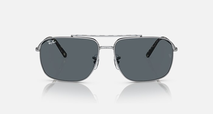 Ray-Ban Sunglasses Rb3796 Silver Frame Blue Lenses