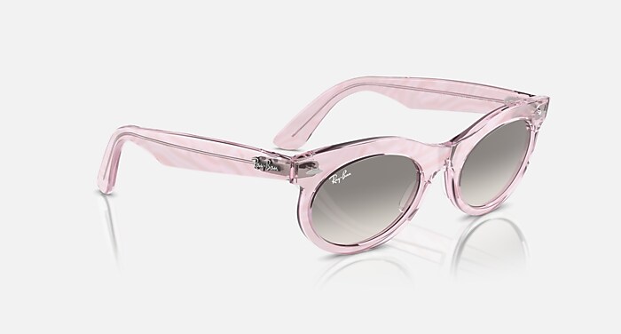 WAYFARER OVAL CHANGE Sunglasses in Photo Waves Purple and Clear