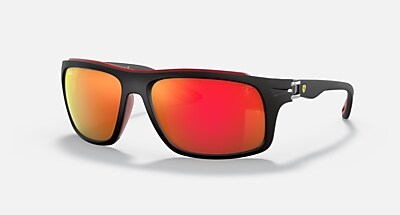 RB4364M SCUDERIA FERRARI COLLECTION Sunglasses in Black and G-15  