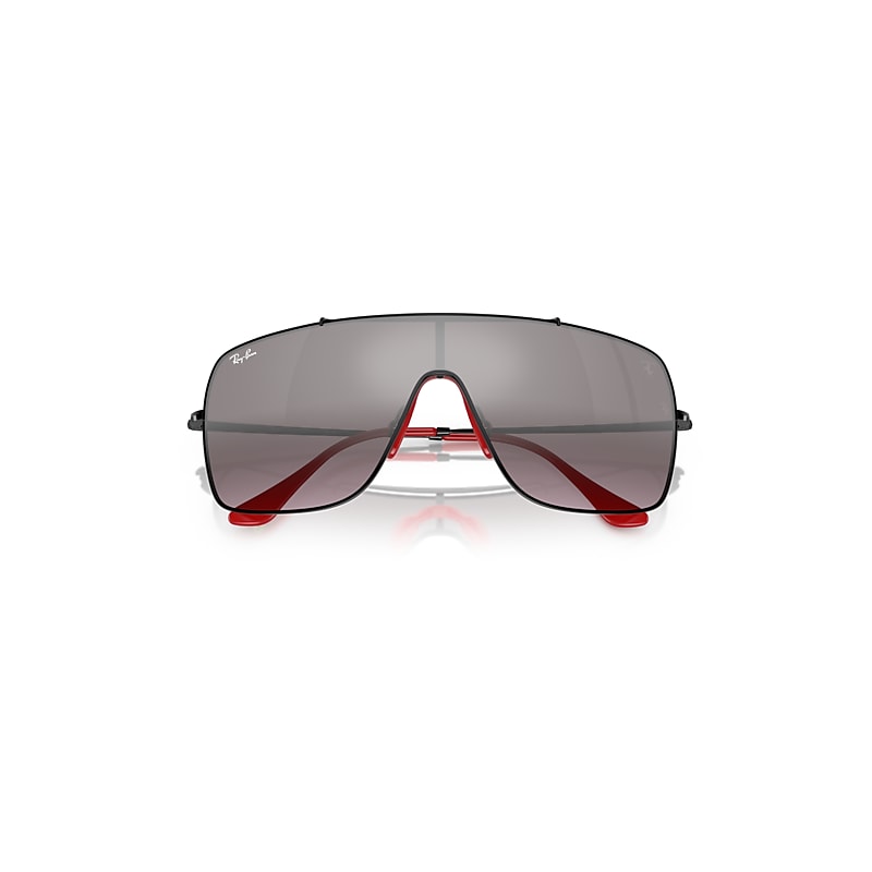 Ray-Ban Rb3697m Scuderia Ferrari Collection Sunglasses Black Frame Violet Lenses 01-35