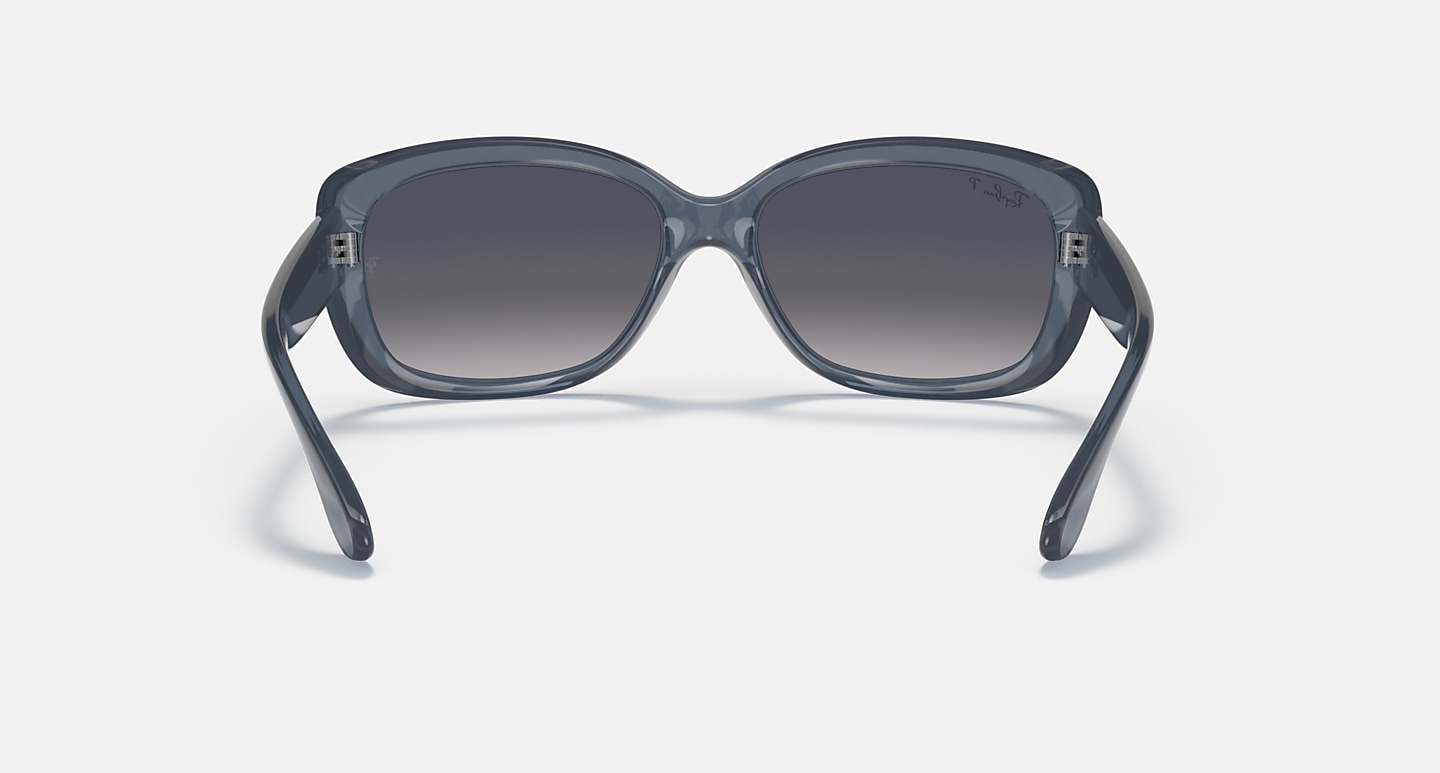 Ray-Ban Sunglasses Woman Jackie Ohh Transparent - Blue Frame Blue Lenses 58-17 Polarized
