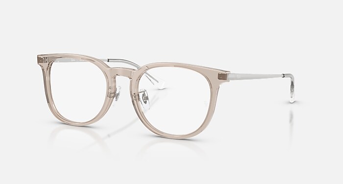 RB5453D OPTICS Eyeglasses with Light Transparent Brown Frame