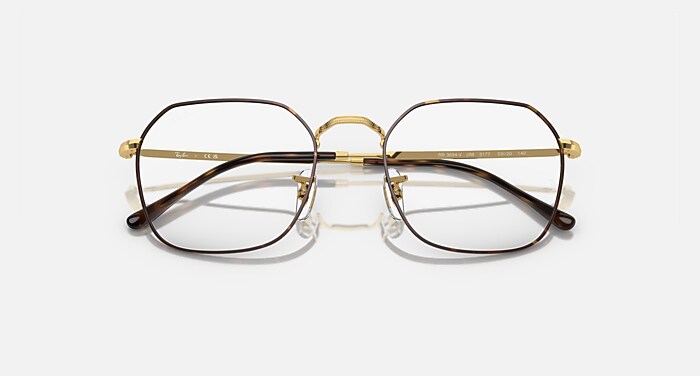 レイバン公式ストア】 Ray-Ban® JIM OPTICS メガネ | ゴールド上に 