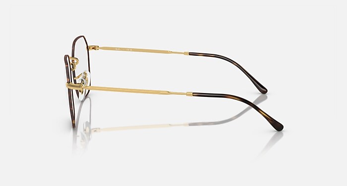 JIM OPTICS Eyeglasses with Havana On Gold Frame - RB3694V | Ray