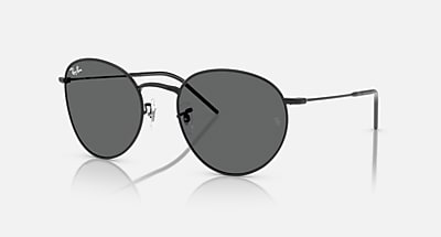 Ray-Ban Sunglasses Unisex Round Reverse - Arista Gold Frame Green Lenses 53-21