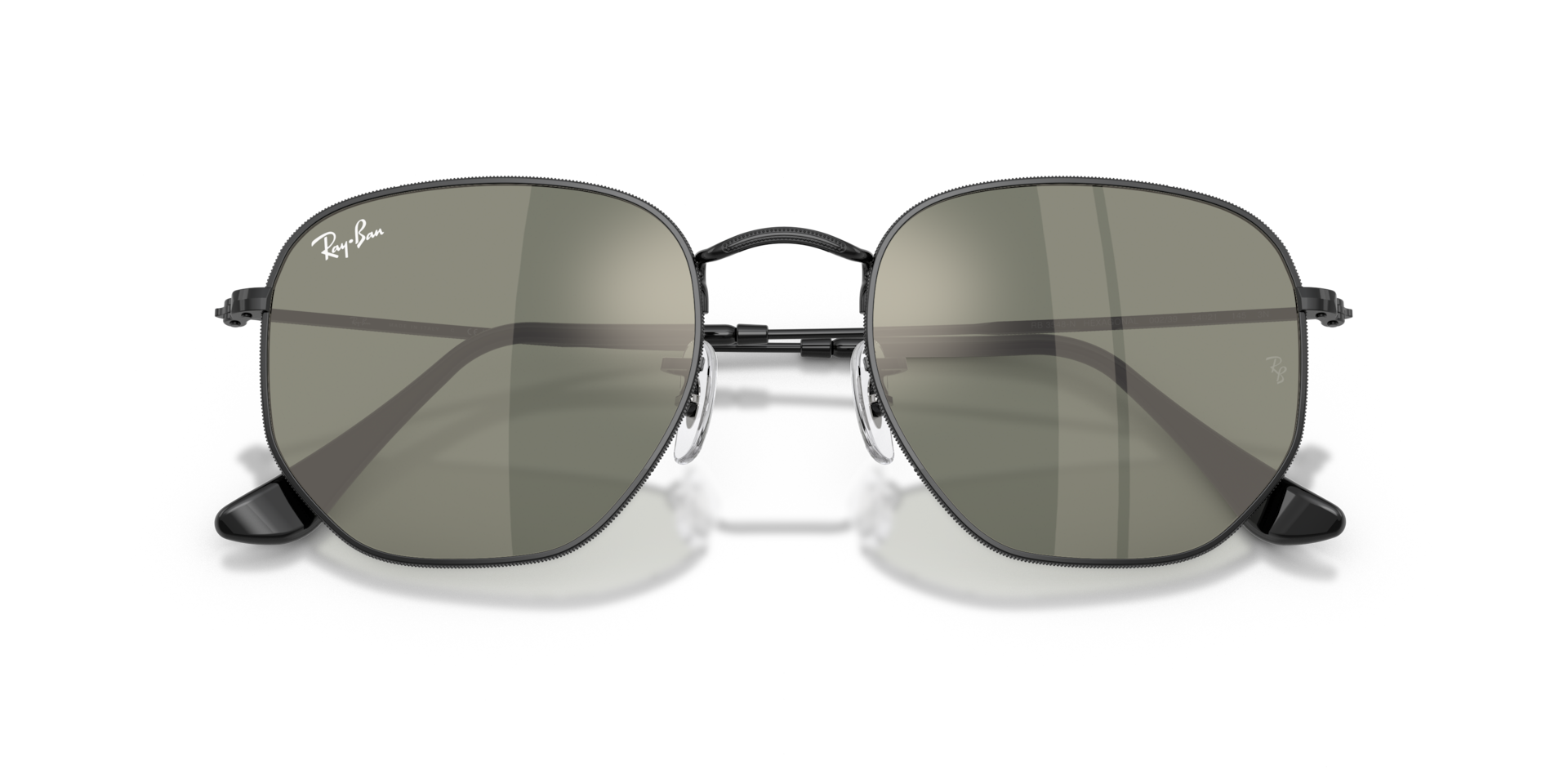 HEXAGONAL FLAT LENSES Sunglasses in Black and Bronze 