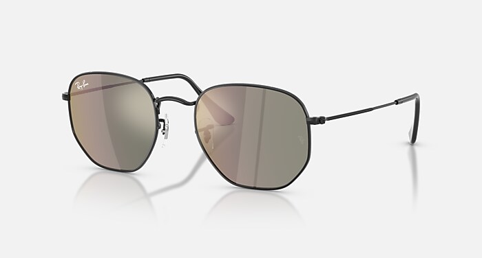 HEXAGONAL FLAT LENSES Sunglasses in Black and Bronze - RB3548N