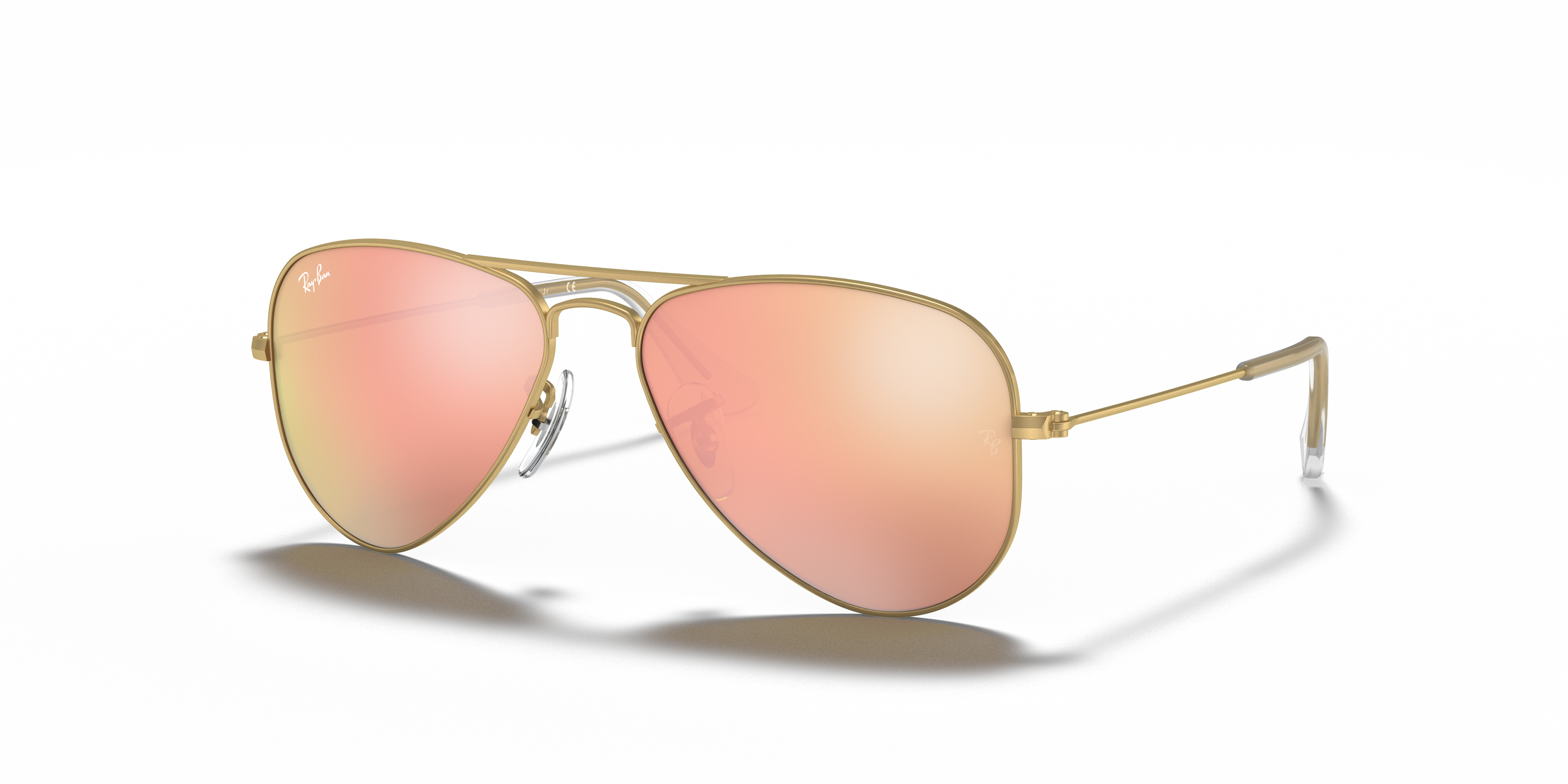 AVIATOR KIDS Sunglasses in Gold and Copper Flash - RB9506S | Ray-Ban®
