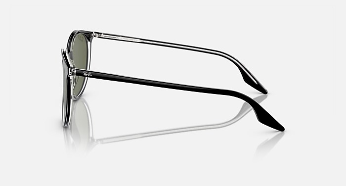 上品スタイル RB2204 Sunglasses Green and Transparent On Black in 小物