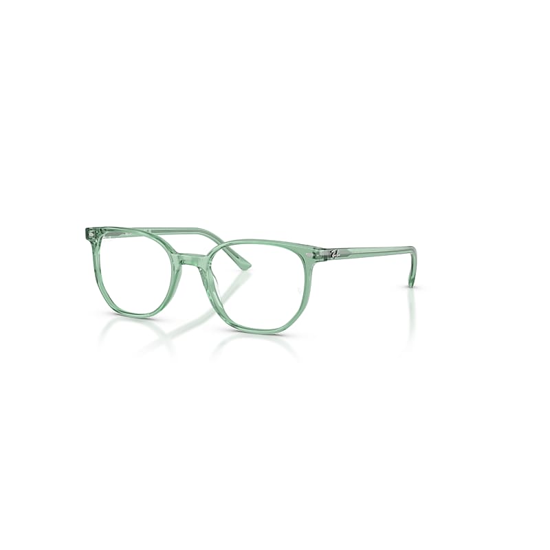 Ray Ban Elliot Optics Eyeglasses Light Green Frame Clear Lenses Polarized 52-19 In Hellgrün