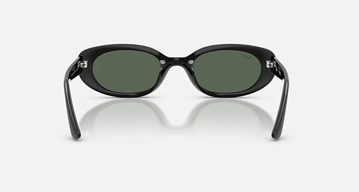Ray-Ban Sunglasses Unisex Rb4441d Bio-based - Black Frame Green Lenses 53-21