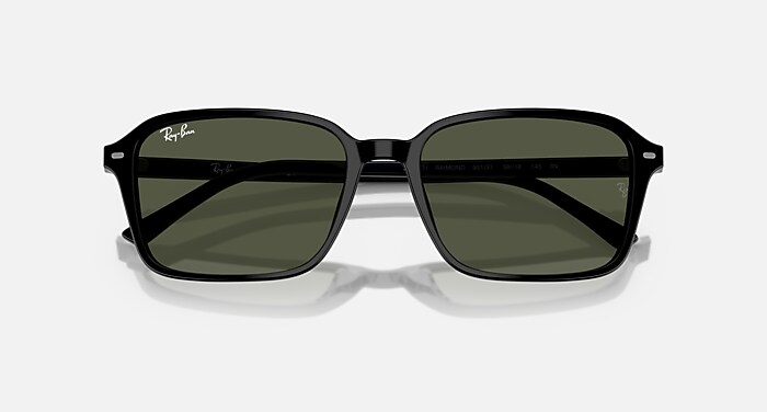 Ray-Ban Sunglasses Unisex Raimond - Black Frame Green Lenses 56-18