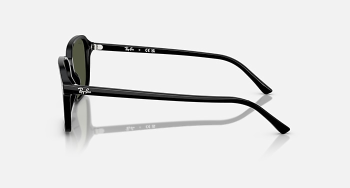 Ray-Ban Sunglasses Unisex Raimond - Black Frame Green Lenses 56-18