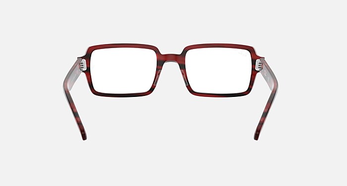 ピピページ BENJI OPTICS Eyeglasses with Striped Red Frame - RB5473