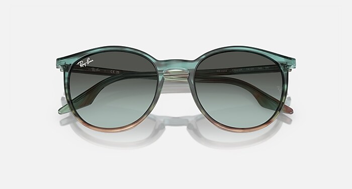 Ray Ban RB2204 サングラス(ブラウン) RB2204 Sunglasses in Havana On Transparent and Brown