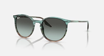 Ray-Ban Sunglasses Unisex Rb2204 - Havana Blue Turtle Frame Blue Lenses 54-20