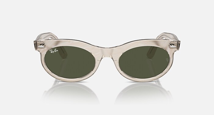 小物 Ray-Ban WAYFARER OCTAGONAL OCTAGONAL CLASSIC Sunglasses in Arista Gold and G-15 Green