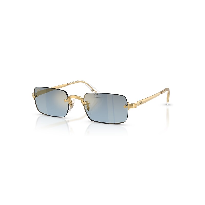 Ray-Ban Sunglasses Unisex Rb3928 By A$ap Rocky - Arista Gold Frame Blue Lenses 54-20