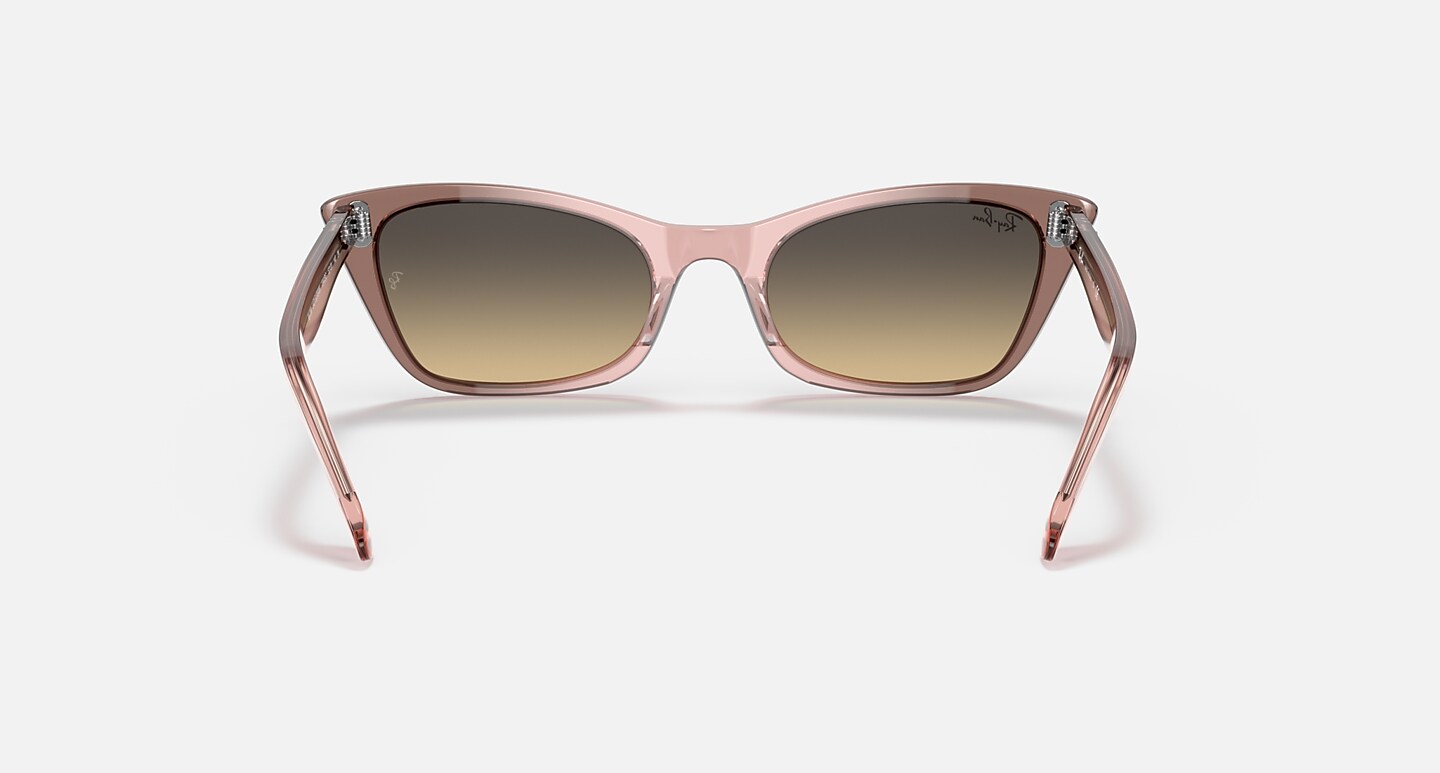 Ray-Ban Sunglasses Woman Lady Burbank - Transparent Pink Frame Brown Lenses 52-20