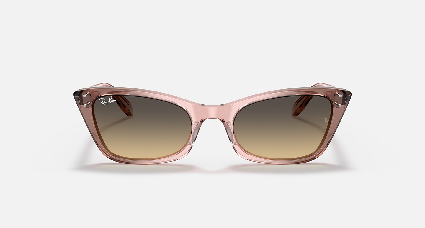Ray-Ban Sunglasses Woman Lady Burbank - Transparent Pink Frame Brown Lenses 52-20