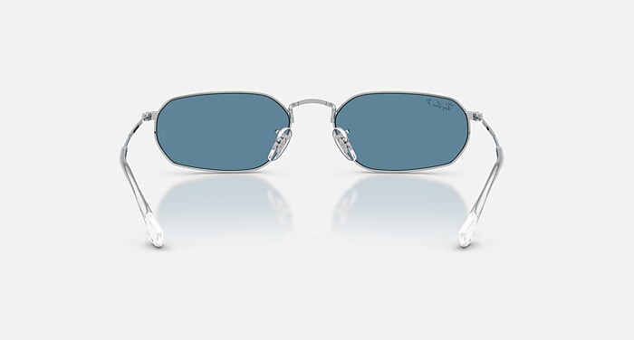 RB3947 POLARIZED+ LENSES Sunglasses in Silver and Polarized+ Blue