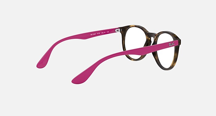 Ray-Ban Eyeglasses Children Rb1554 Optics Kids Prescription - Havana Frame Clear Lenses 48-16 Polarized