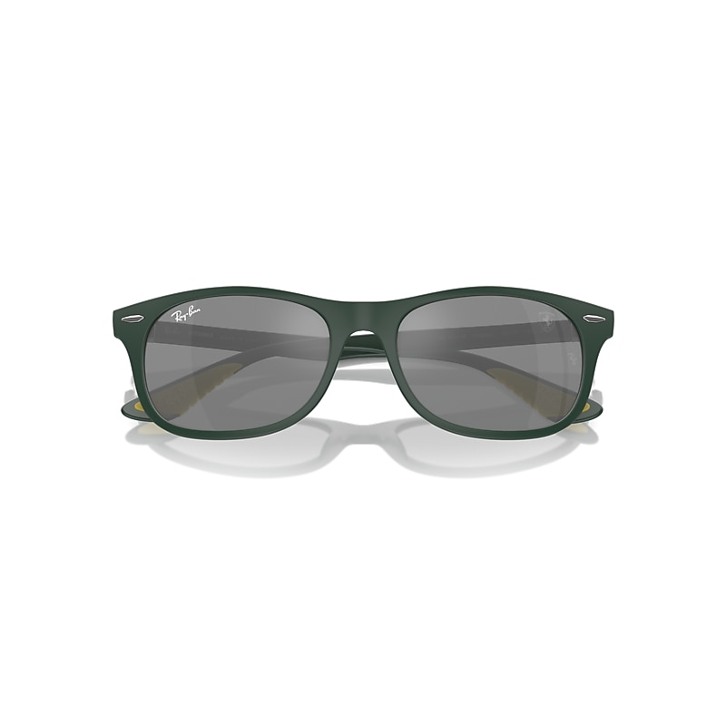Ray-Ban Rb4607m Scuderia Ferrari Collection Sunglasses Green Frame Grey Lenses 55-17