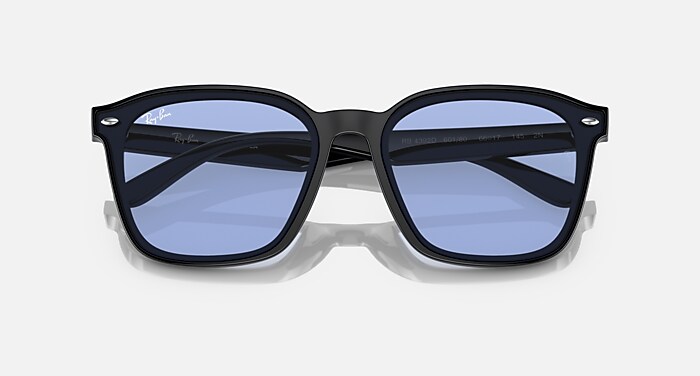 Ray-Ban Sunglasses Unisex Rb4392d - Black Frame Blue Lenses 66-17