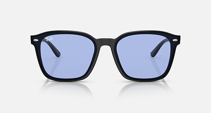 Ray-Ban Sunglasses Unisex Rb4392d - Black Frame Blue Lenses 66-17