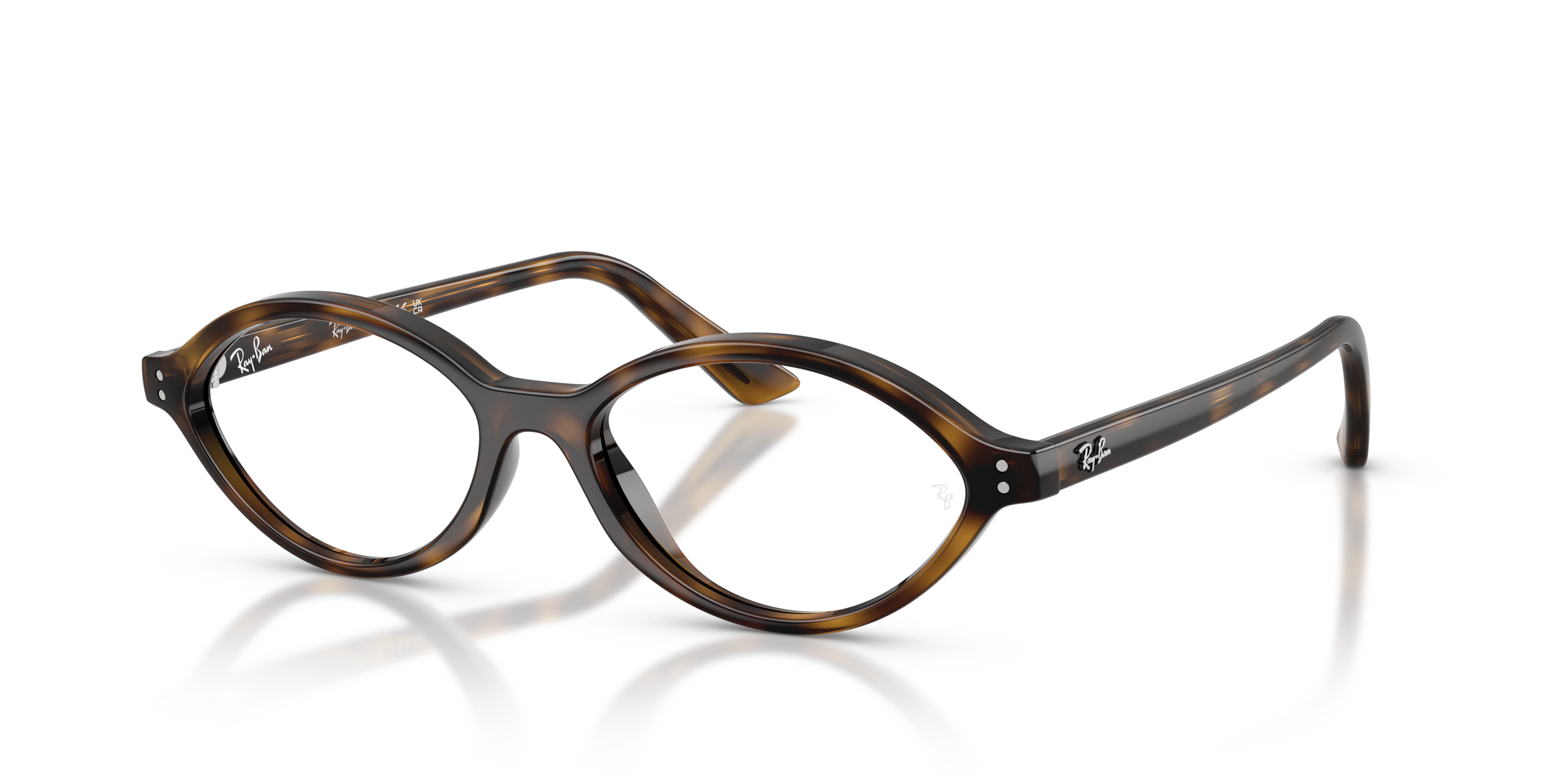 Ray-Ban Unisex Romy Optics Bio-based - Havana Rahmen Klar Glas Polarisiert 54-16