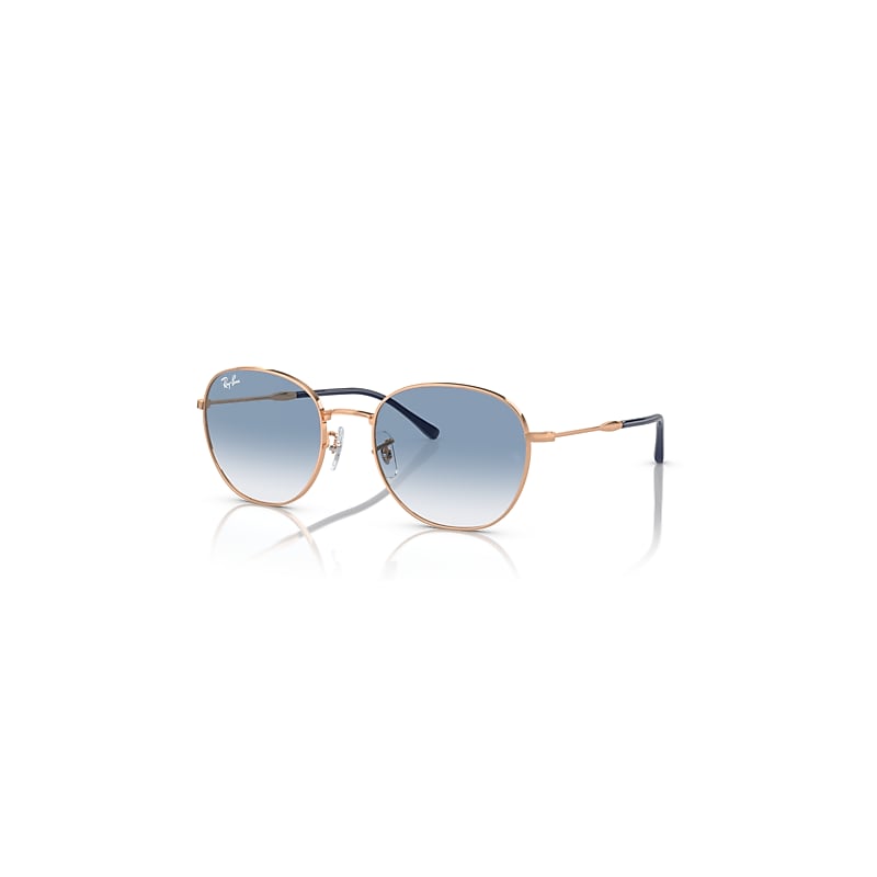 Ray-Ban Sunglasses Unisex Rb3809 - Rose Gold Frame Blue Lenses 53-20