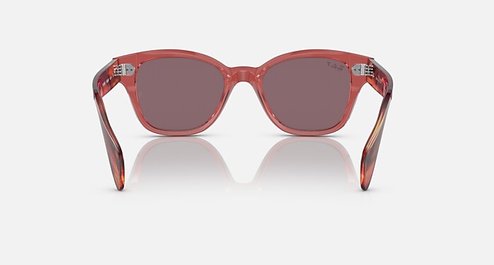 RAY-BAN サングラス Transparent Grey / Dark Violet Red 54mm Ray Ban CORRIGAN (RB4397-6684D0 54) Transparent Grey with