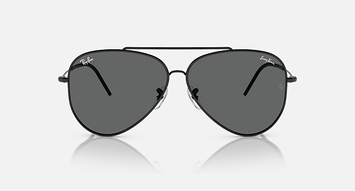 新品 Ray-Ban ブラック サングラス レイバン公式ストア】 Ray-Ban® LENNY KRAVITZ X AVIATOR REVERSE