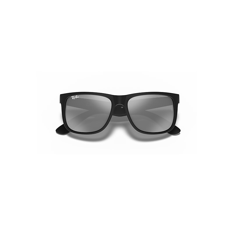 Ray-Ban Justin Color Mix Sunglasses Black Frame Silver Lenses 58-17