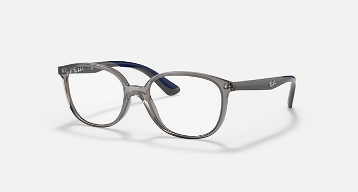 Ray-Ban Eyeglasses Children Rb1598 Optics Kids Prescription - Blue Frame Clear Lenses 49-16 Polarized