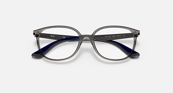 Ray-Ban Eyeglasses Children Rb1598 Optics Kids Prescription - Black Frame Clear Lenses Polarized 49-16