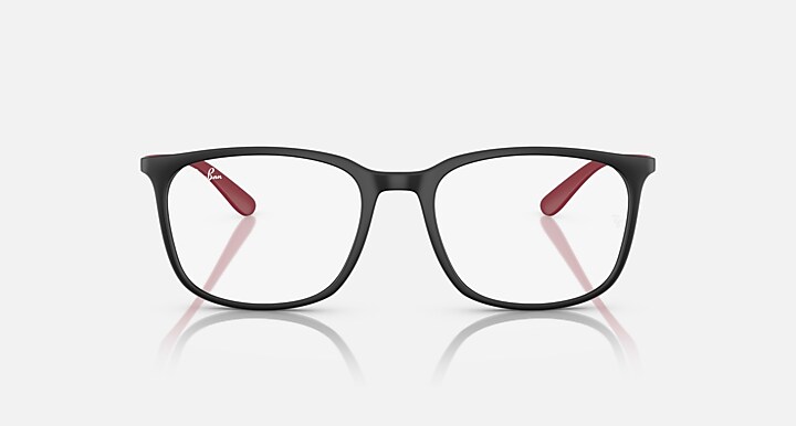 Ray-Ban Eyeglasses Unisex Rb7199 Optics Liteforce Prescription - Sand Red Frame Clear Lenses 54-18 Polarized