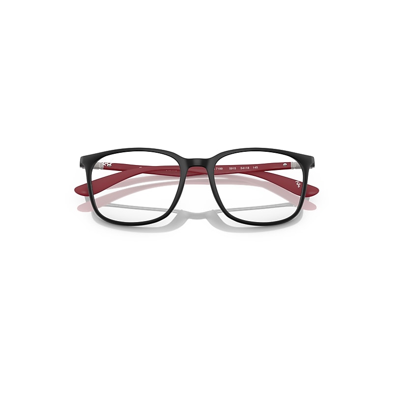 Ray Ban Rb7199 Optics Liteforce Eyeglasses Sand Red Frame Clear Lenses Polarized 54-18 In Sand Red