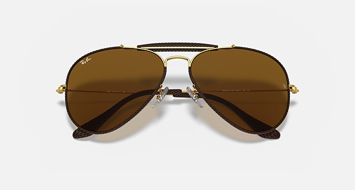 AVIATOR CRAFT Sunglasses in Brown and B-15 Brown - RB3422Q