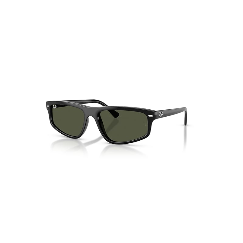 Ray-Ban Sunglasses   - Black Frame Green Lenses 59-18, RB2225